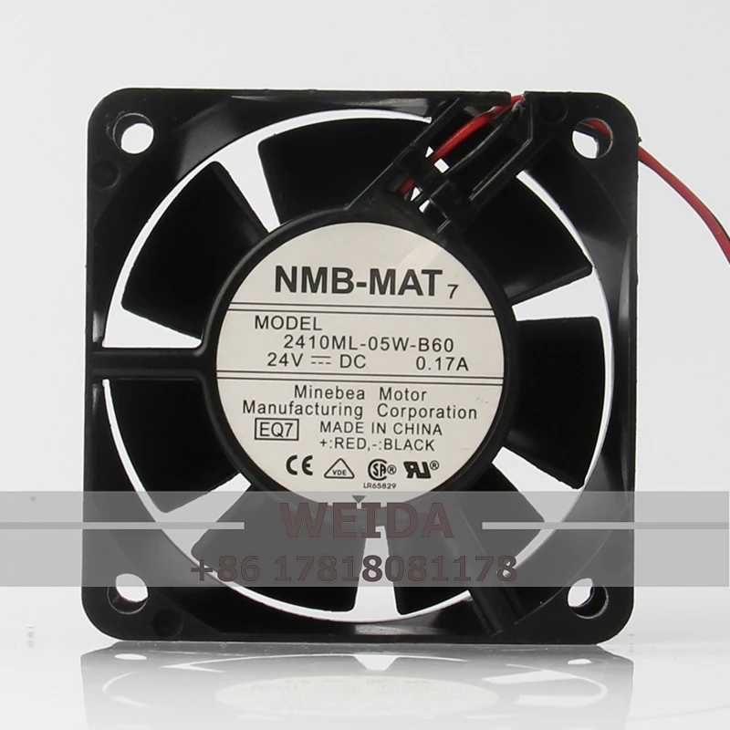 

2410ML-05W-B60 Case Cooling Fan for NMB12V 48V DC24V 0.17A 60X60X25MM 6CM 6025 Ultra-silent axial flow centrifugal ventilation