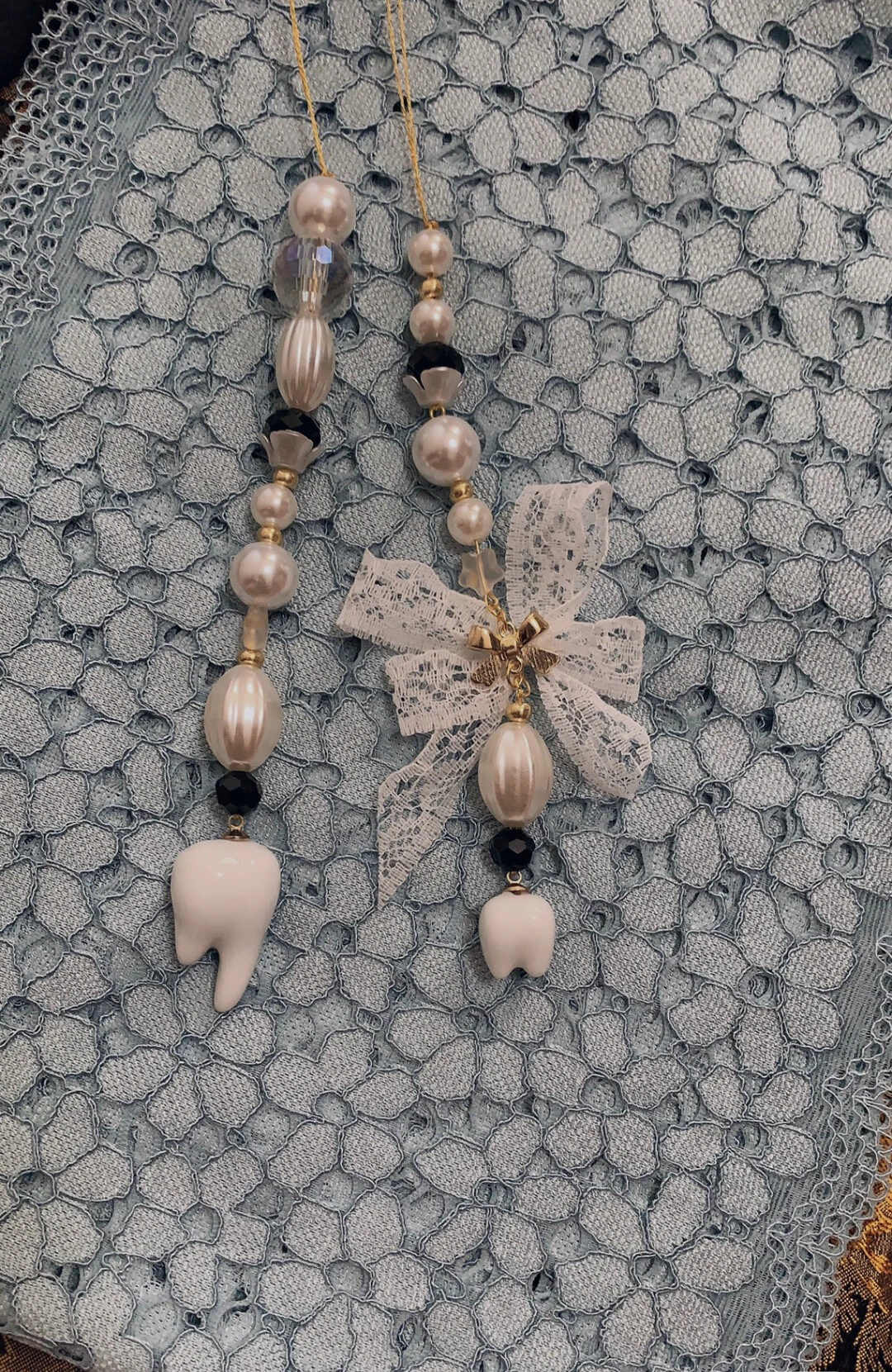 

BJD Blythe handmade Eye changing crystal pull rope for sleeping eye reinforcement tooth