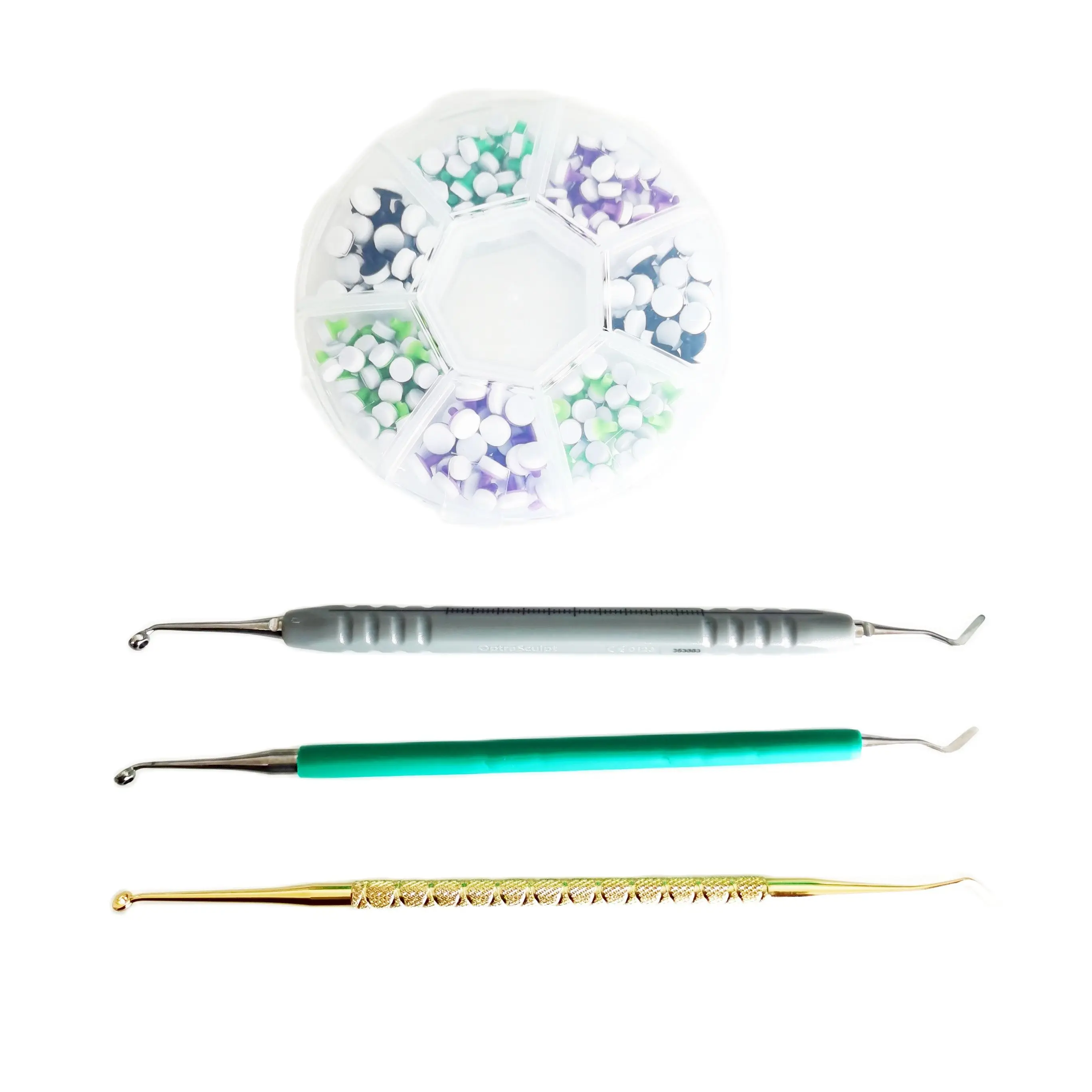 

Dental Foam Pad Composite Spatula Veneers Pads OptraSculpt Autoclave Handle Fast Quicky Disc
