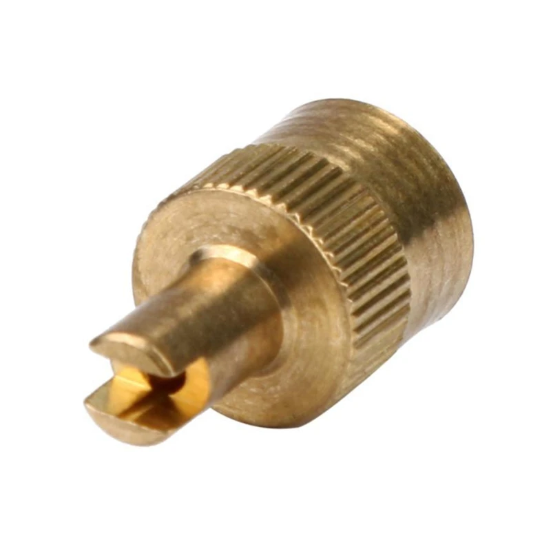 Copper Slotted Head Car Motorcycle Tire Valve Stem Caps With Core Remover Tool Metal Tyre Wheel Parts Accessories 4pcs - купить по