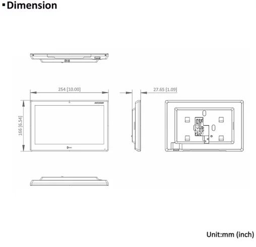 Hikvision Original DS-KH9510-WTE1 Android Видеостанция Внутренняя 10,1-дюймовая открытая платформа для интеграции программного обеспечения сторон (art.: 3920ca2815b4e) - 3920ca2815b4e