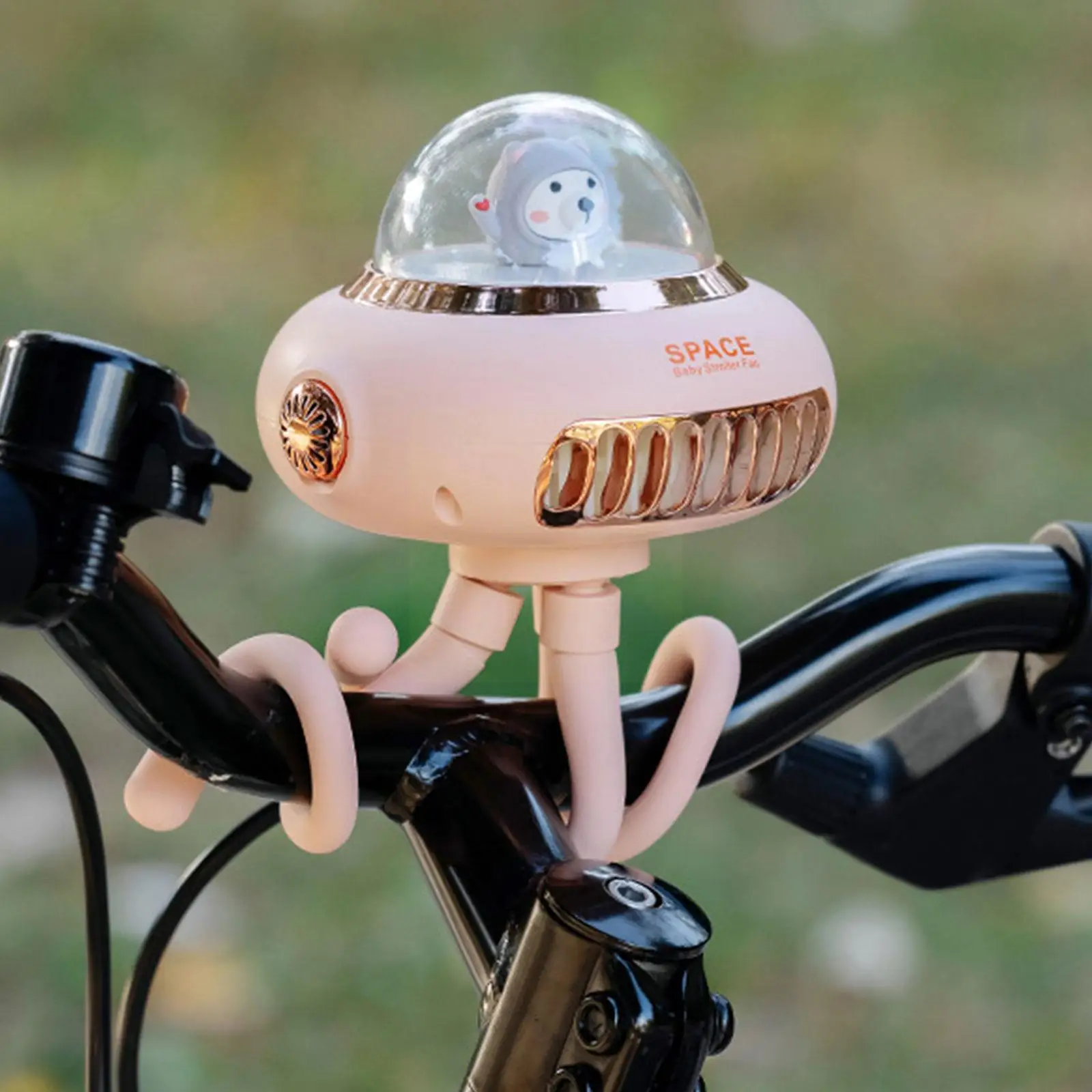 

Little Octopus Fan Space Capsule Leafless Octopus Portable Handheld Fan Usb Fan Fan Small Stroller Desktop Fan Charging Dur E2o9