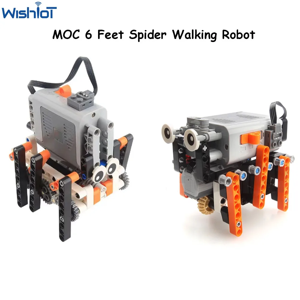 Электростроительный блок MOC 6-футовый бионический робот-паук совместимый с Legoeds