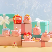 pig you happy duck blind box cute creative action anime figure kawaii toys surprise caja bag birthday gifts kawaii surprise doll