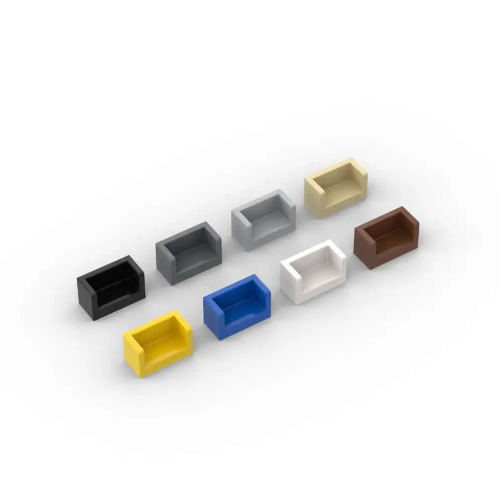 Конструктор MOC 23969 10 шт. 1x2x1 с закругленными углами