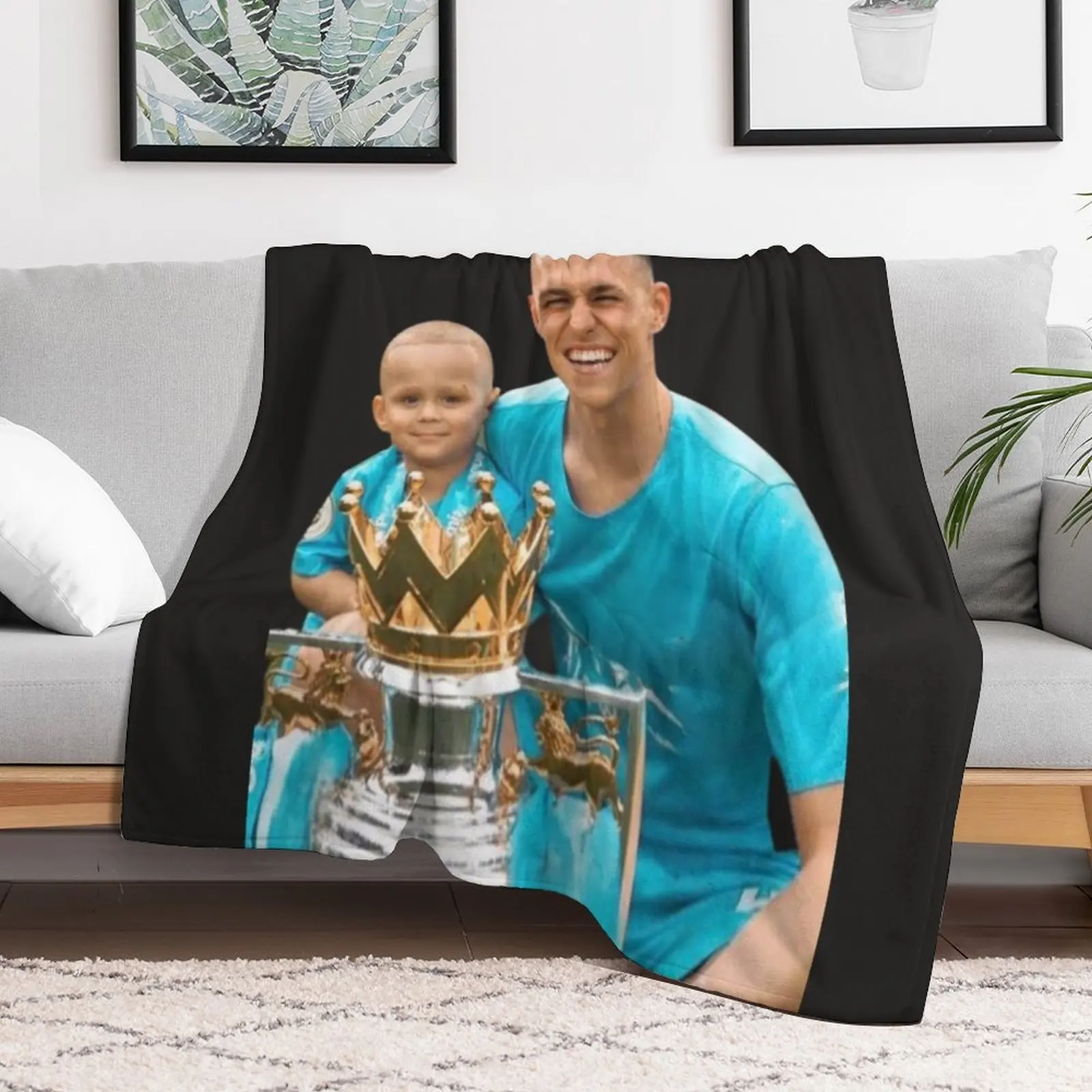 Фил деревянное искусство - Фрезе Манчестер городской футбольный клуб одеяло