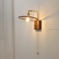 wall light glass modern copper wall light for bedroom hallway bedside kitchen transparent lampshade home decor luxury luminarias