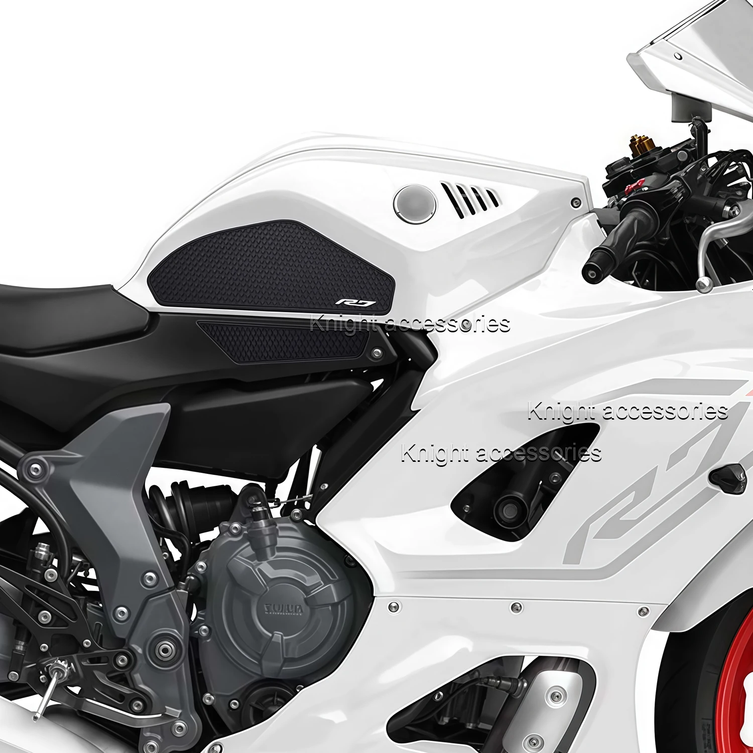 Мотоцикл для R7 YZF R7 YZFR7 2021-2025 Боковая накладка на топливный бак Накладки на бак Защитные наклейки Наклейка Газовая наколенница Тяговая накладка на бак R7 (art.: 3920cdca7c2b8) - 3920cdca7c2b8