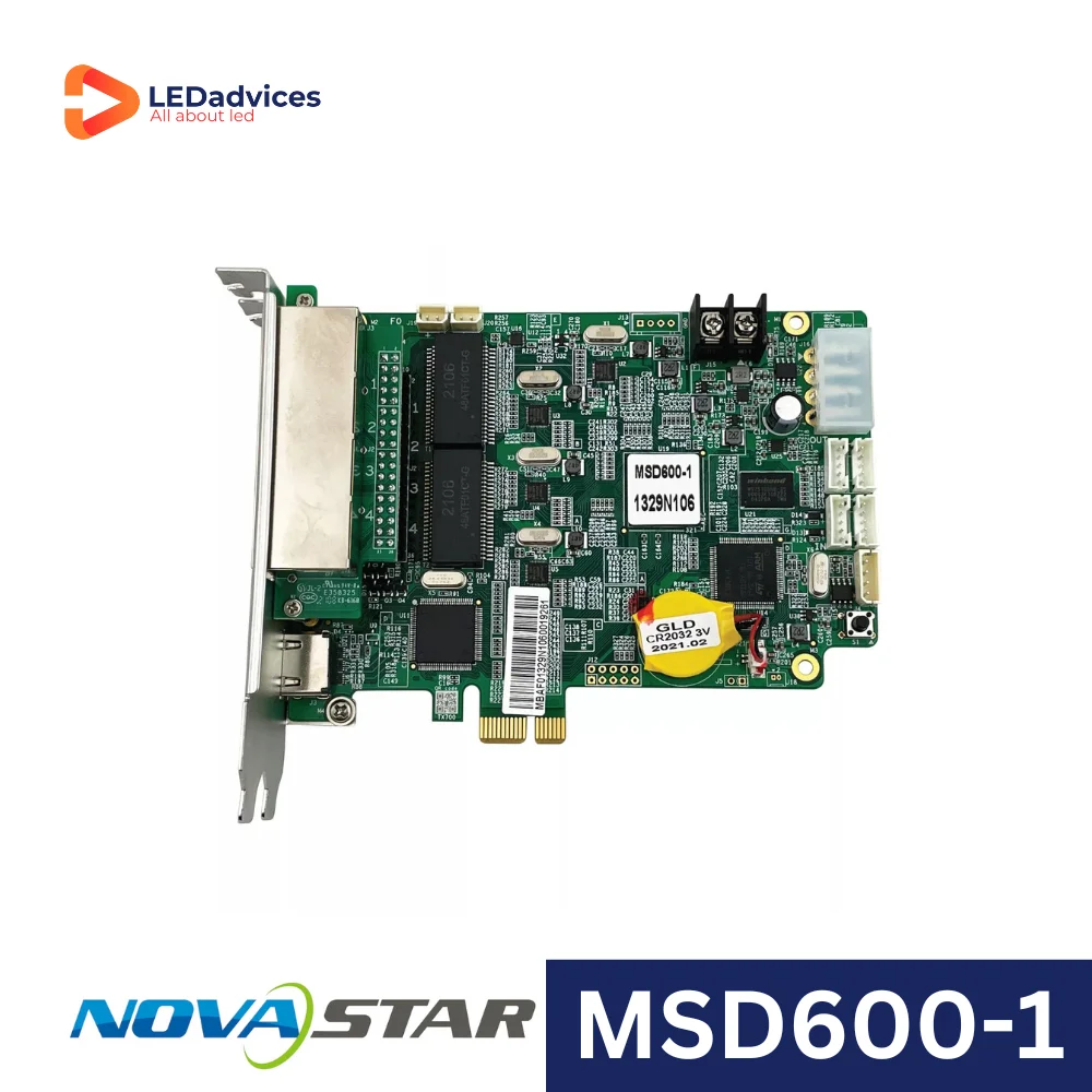 Novastar MSD600-1 Карта отправки светодиодного экрана Полноцветный USB-порт Type-B 1920×1200@60 Гц