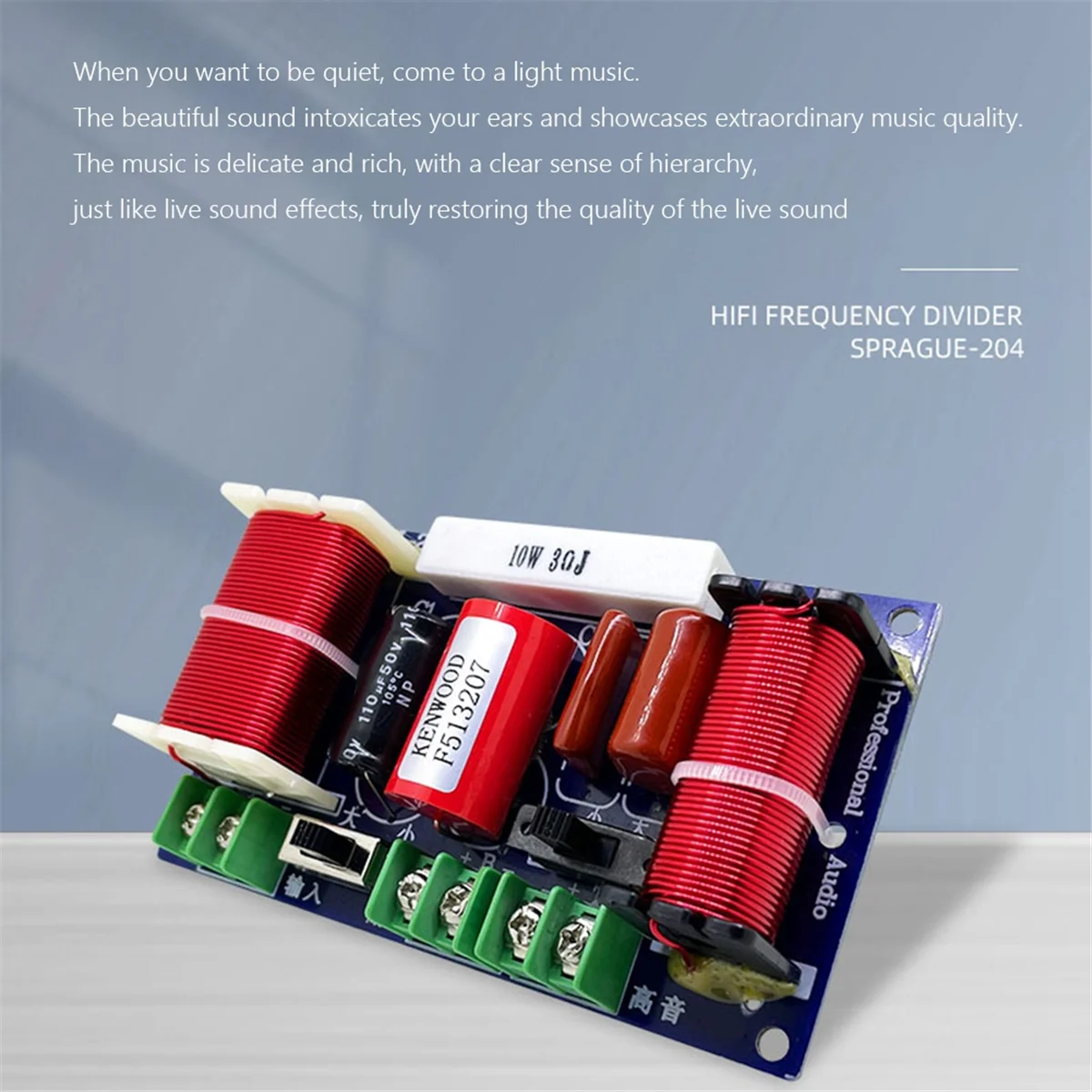 2-стороннее Аудио делитель кроссовера 250 Вт 2500 Гц-3000 Гц частоты сделай сам фильтр