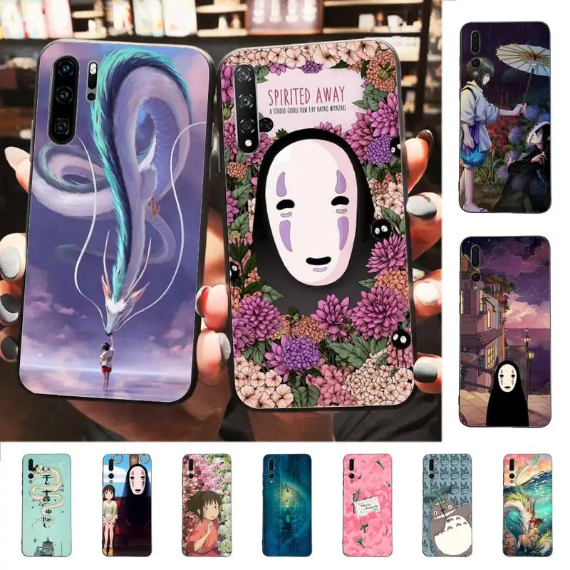 

Cartoon Studio Ghibli Spirited Away Totoro Phone Case for Huawei P30 40 20 10 8 9 lite pro plus Psmart2019