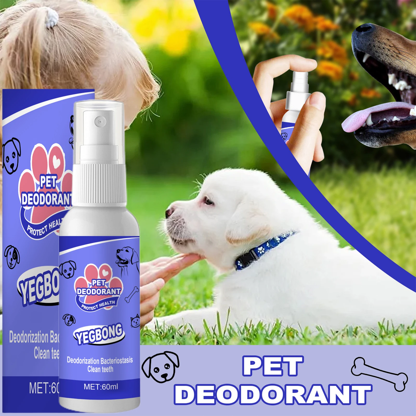 

Oral Care Sprays for Dog & Cat Pet Bad Breathes Freshener Plants Extract Sprays Long Lasting Mouth Cleansing Liquid DCS