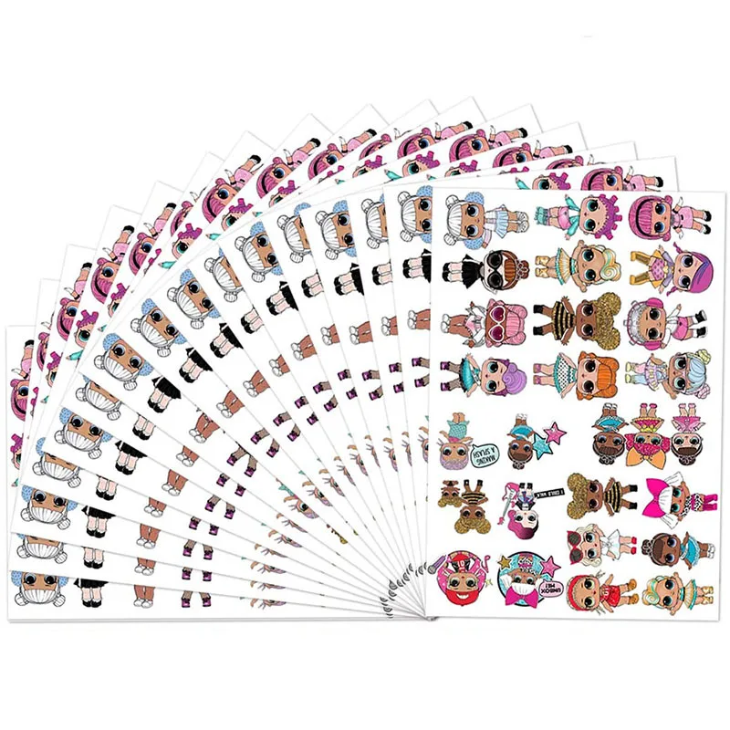 

LOL Dolls Originales Tattoo Sticker Random 1PCS Action Figure Cartoon Kids Girls Christmas lols Birthday Gifts