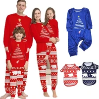 2022 christmas family matching outfits polar bear father mother kids baby dogs pajamas sets mommy and me xmas pjs clothes