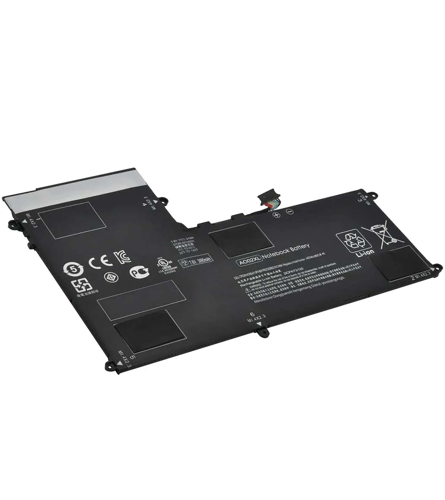 AO02XL Аккумулятор для ноутбука 31 Втч HSTNN-C75C HSTNN-IB5O 728250 -121 728558 -005 HP ElitePad 1000 серии G2