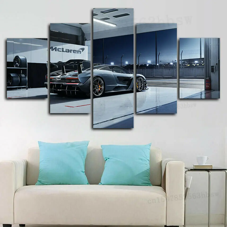 

Суперспортивный автомобиль 5 панелей холст печать настенный художественный плакат домашний декор HD печать без рамки 5 штук картины