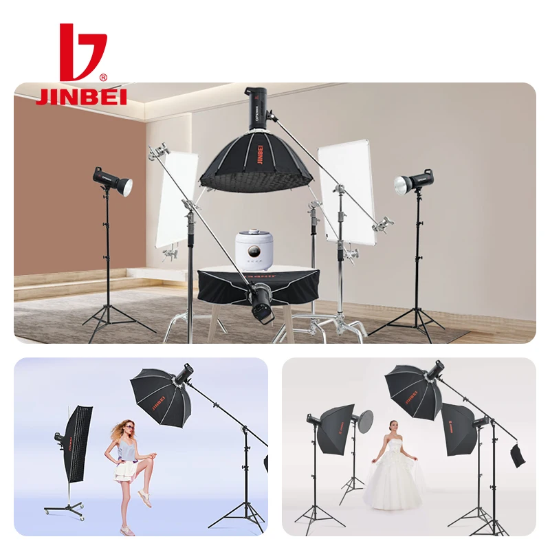 Студийная Вспышка JINBEI DPXII 400Ws GN66 Беспроводная вспышка для фотосъемки 2 4G 5500K