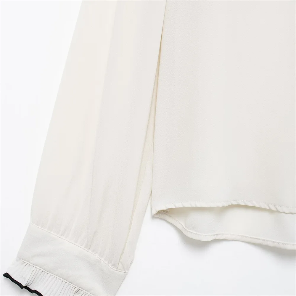 Новинка осени 2024 рубашка RARF с декоративными краями и длинными рукавами V-образным