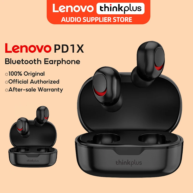 

100% Оригинальные музыкальные наушники Lenovo PD1X HiFi, беспроводные Bluetooth наушники с микрофоном, наушники, спортивная водонепроницаемая гарнитура...
