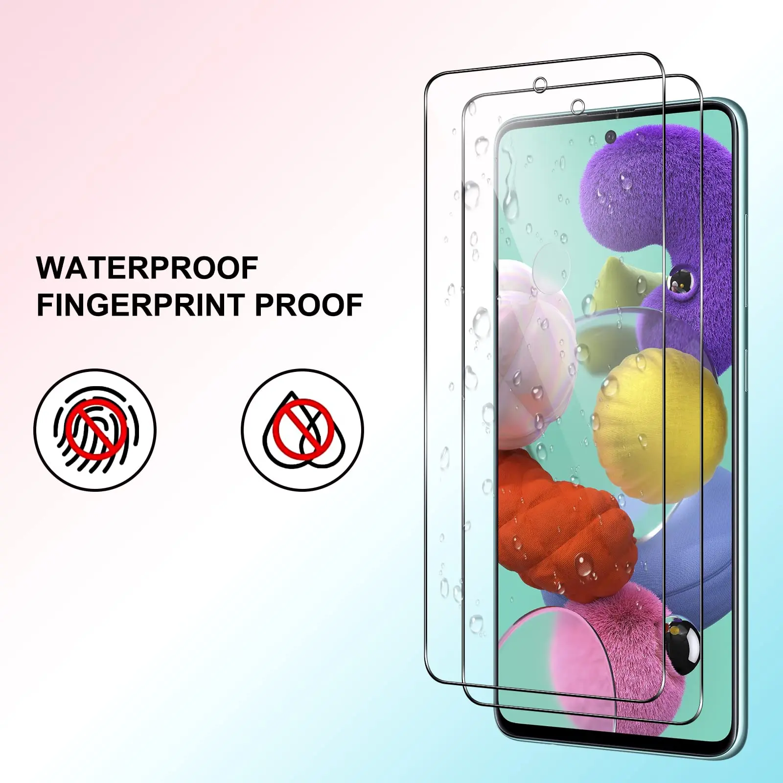 Защита экрана из закаленного стекла для Samsung Galaxy A51 5G 6 5 дюйма прозрачная слюда 9H HD