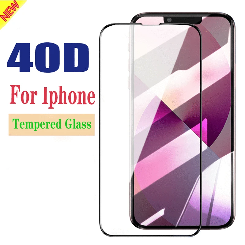 

40D Protective Glass for Iphone 13 Pro Screen Protector on The Iphone 13 Mini Iphone13 Pro Max Anti-Scratch Tempered Film HD