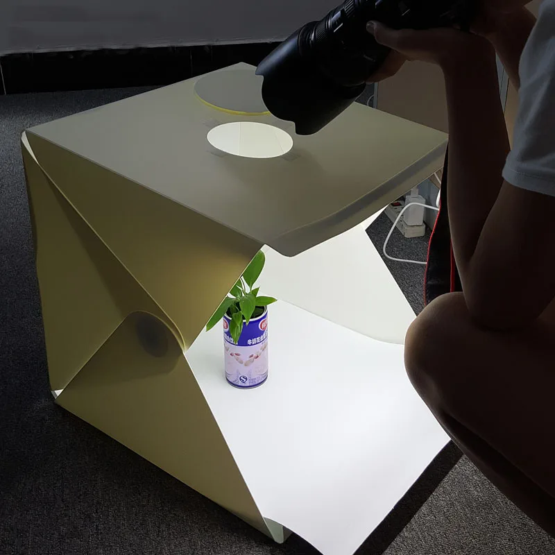 

40*40*40cm Portable Folding Studio Light Box Photography Studio Foldable Softbox with Black/white Backgound Soft Box Lightbox