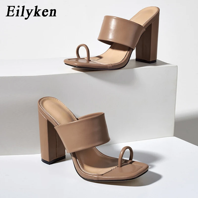 Eilyken 2023 Women Gladiator High Heels Sandals Summer Party Dress Shoes Cross Strap Lace-up Pumps size 41