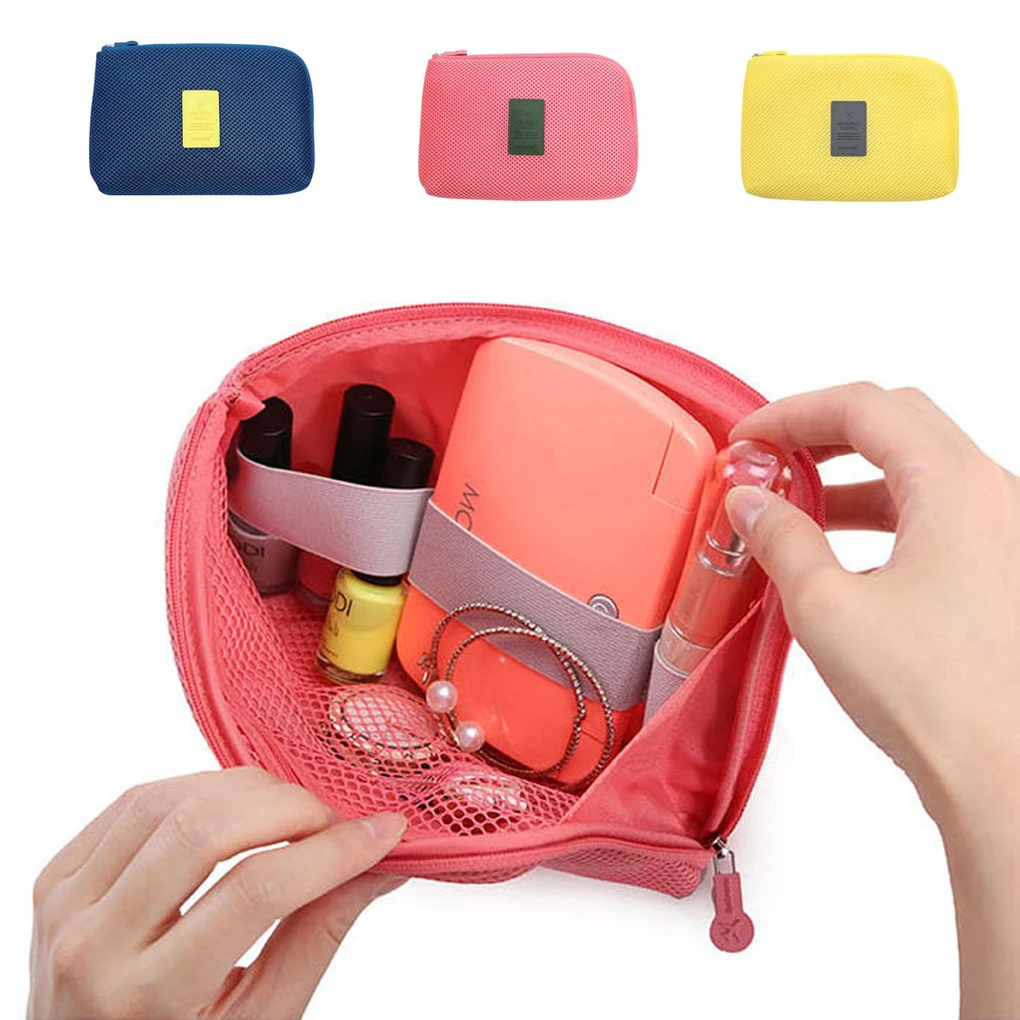 Portable Data Cable Storage Bag Earphone Wire Organizer Case for Headphone Line Headset Closet Organizer Storage Box Storage