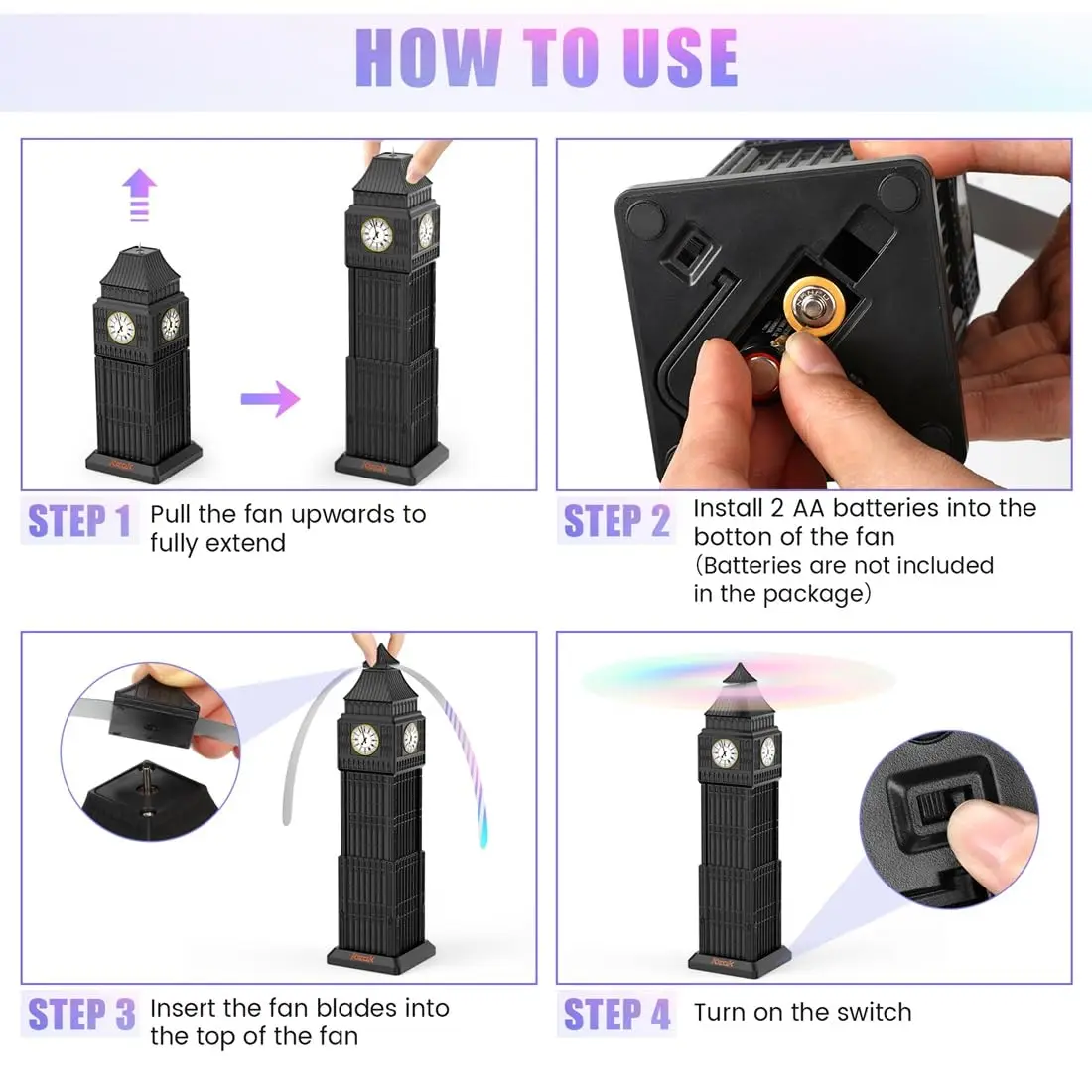 Вентиляторы для планшетов настольные лампы с голографическими лезвиями пикника