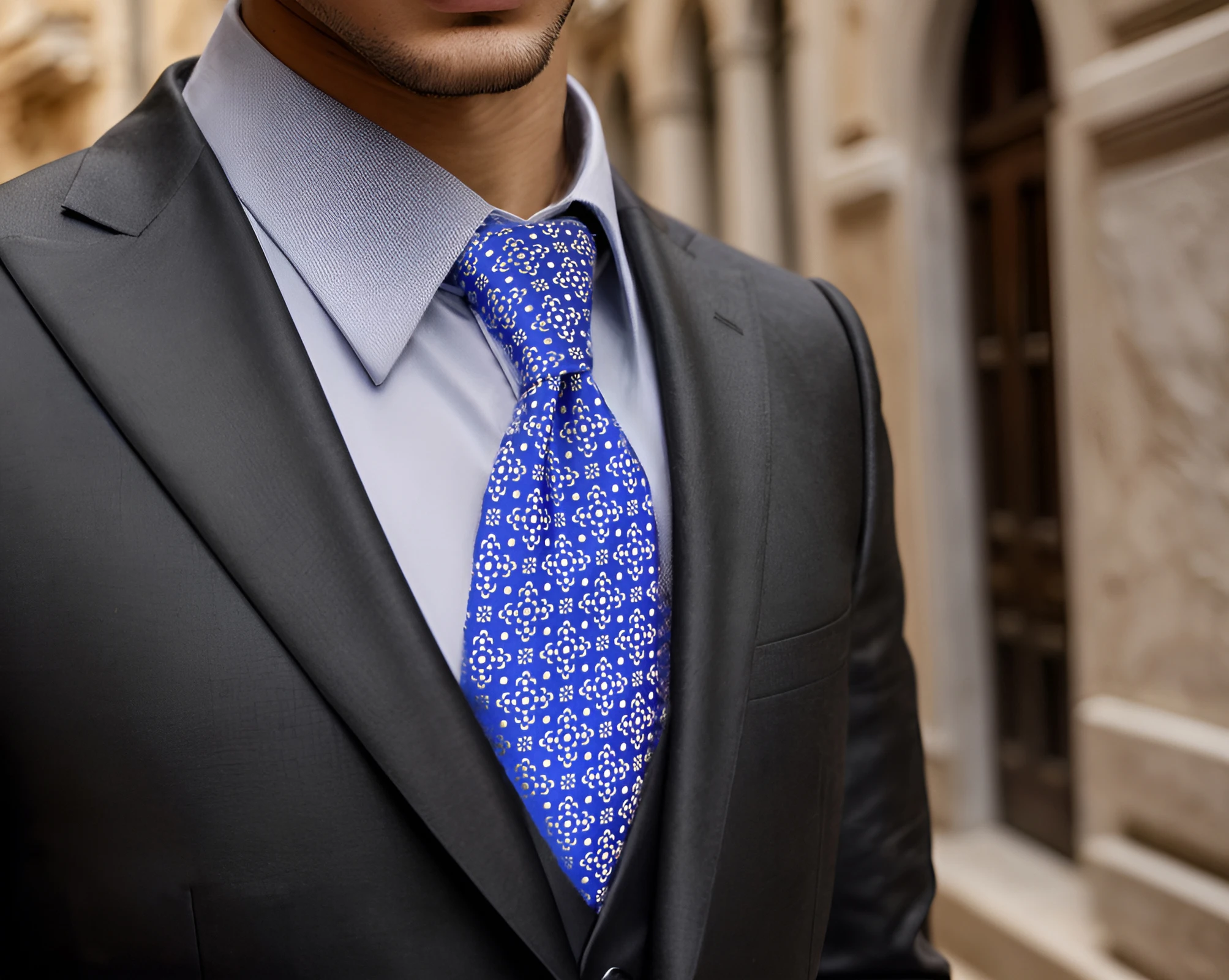 Рисунок 6 - Красочный галстук в горошек с цветочным рисунком