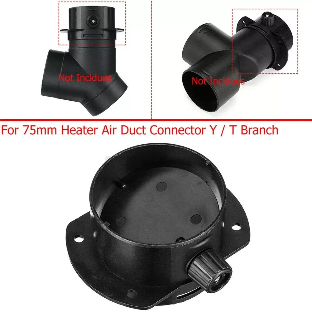 

Open Regulating Valve For 75mm Heater Air Vent Ducting Connector Y/T Branch For Diesel Parking Heater Accessory