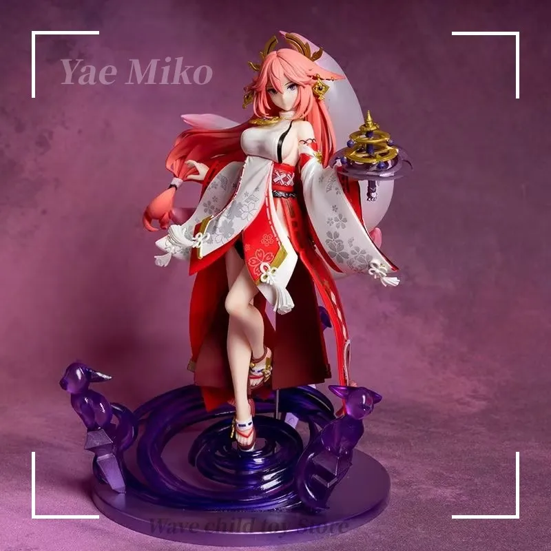 

24 см Genshin Impact Yae Miko фигурка девушки из аниме Yae Miko сексуальная фигурка Qiqi/Xiao/Hu Tao Коллекционная модель куклы игрушки
