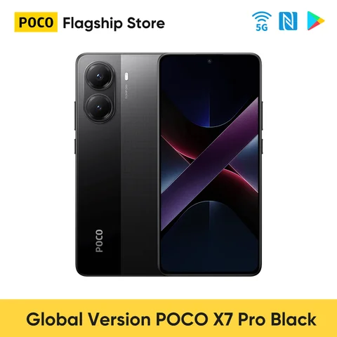Глобальная версия смартфона POCO X7 Pro, размер 8400 Ultra, 6,67 дюйма, AMOLED-дисплей 120 Гц, основная камера 50 МП, 6000 мАч, 90 Вт, HyperCharge