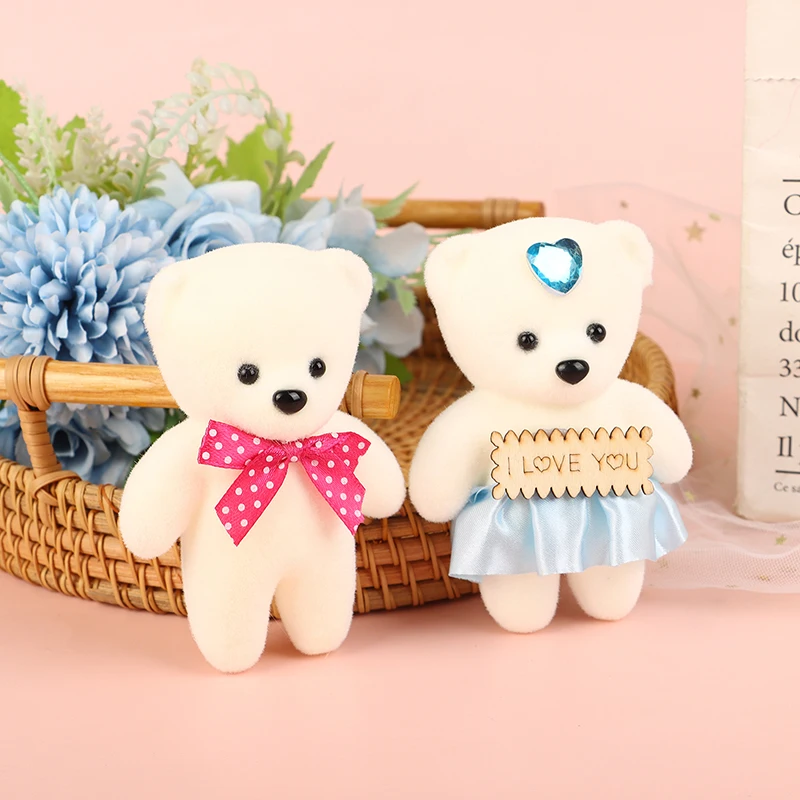 10 шт. Симпатичный мини-медведь кукла пара медведей цветочный букет Декор