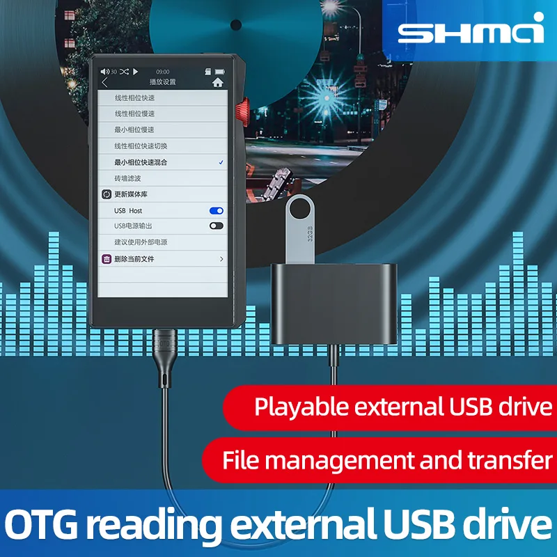 MP3-плеер с поддержкой Bluetooth OTG USB-накопитель без потерь DSD цифровой аудио