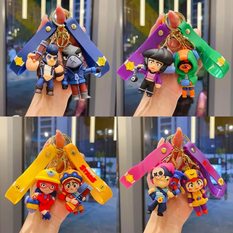Новый Brawl Stars Creative Wilderness Battle 3D Stitch Кукла Брелок Милый Nita Jie Xibeiya Автомобильный