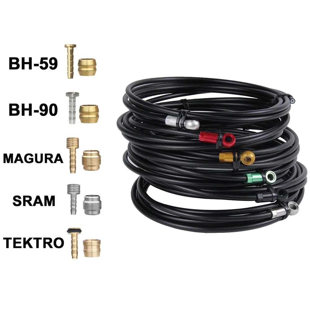 

MTB Road Bicycle Tubing Set Olive Head Mountain Bike Oil Needle BH90 BH59 SRAM MAGURA TEKTRO Tubing With Shimano Free Shipping
