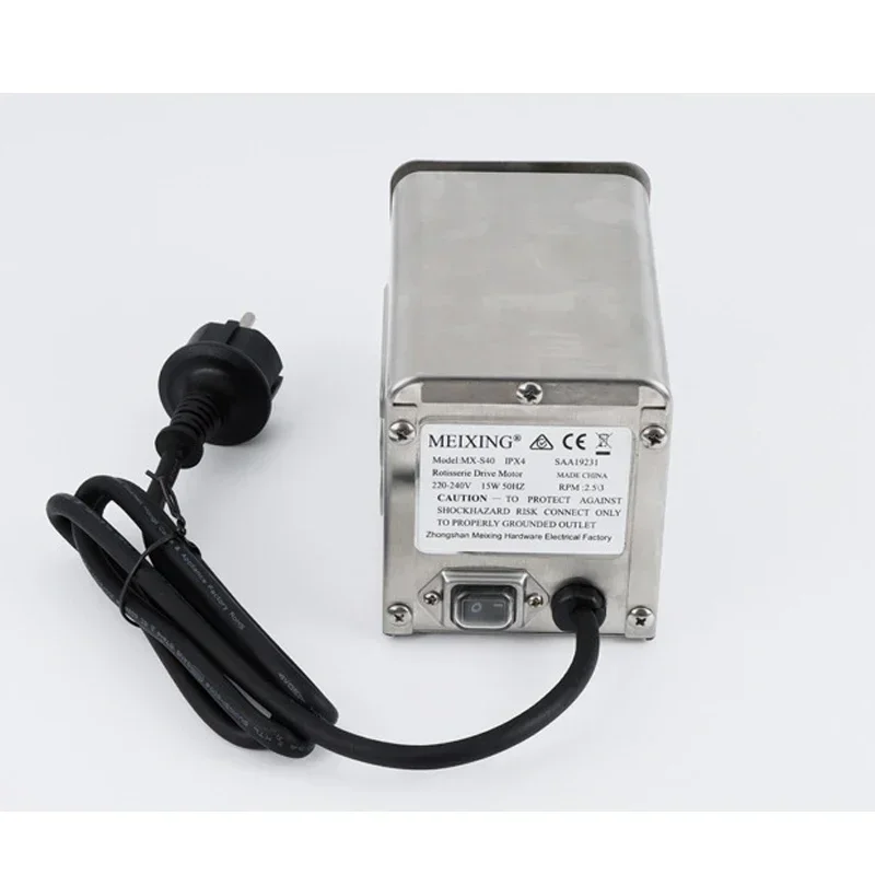 Электрический мотор гриля 38 Вт для барбекю из нержавеющей стали 140-160 кг жаровни