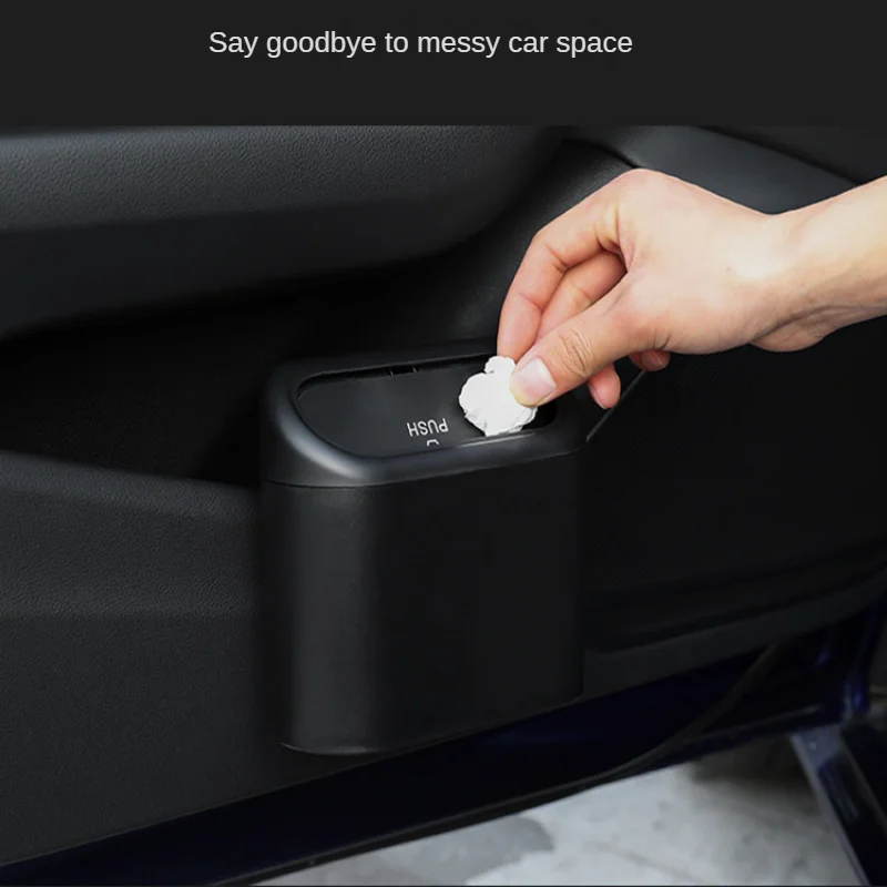 

Универсальная подвесная Автомобильная мусорная корзина, откидная крышка, мусорная корзина, Внутренний органайзер, коробка для авто, контей...