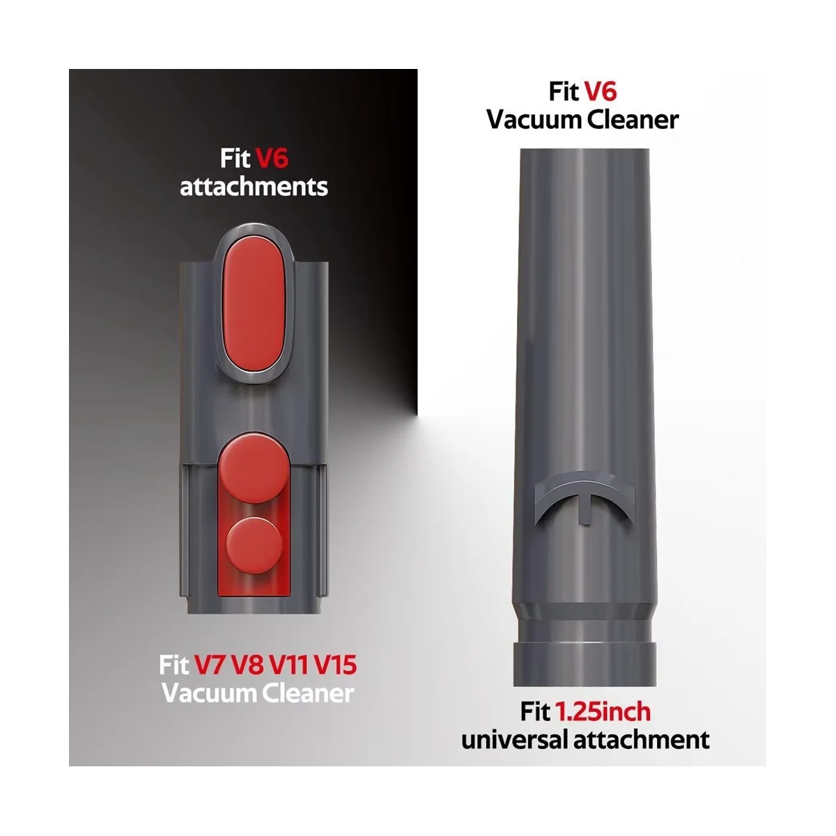 Комплект аксессуаров для пылесоса Dyson V15 V12 V11 V10 V7 V8 с гибким удлинительным шлангом