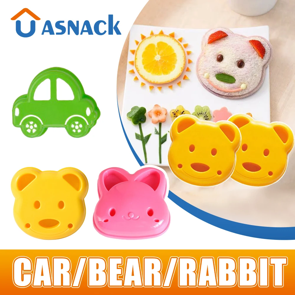 

New Kitchen Breakfast Bear Sandwich Mold Bread Biscuit Embosser Cake Tool DIY Making Mold Household Kitchen Making Accessories