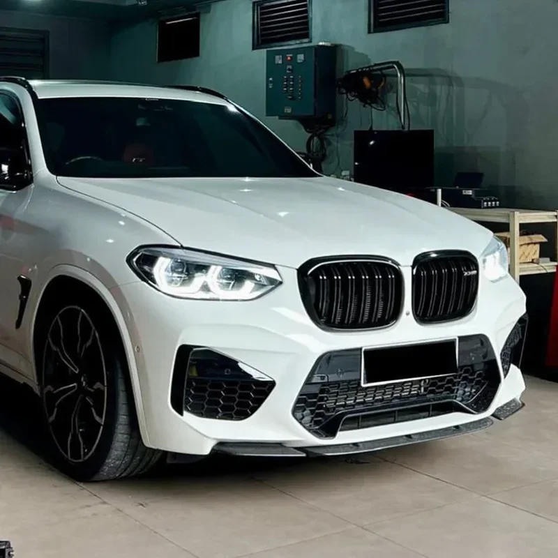Для BMW X3M F97 X4M F98 Pre-LCI M Competition Sport 2019-2021 Автомобильный передний бампер разделитель