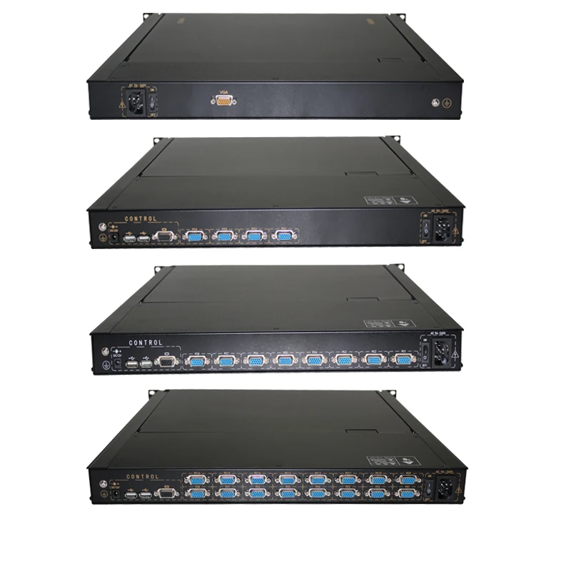 

8port / 16 Port KVM Switch vga lcd kvm console 17inch LCD display 1u Server Rack KVM switch 16port