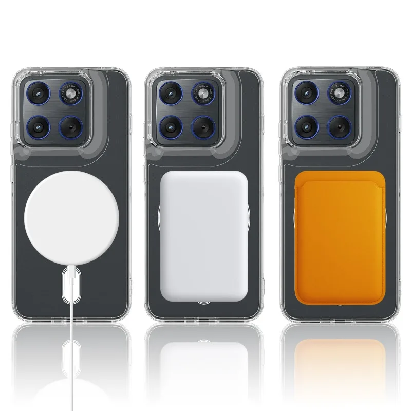 Фото Акриловый чехол для Motorola Moto Signature XT2603-2 5G Edge 70 Ultra X70 Air Pro, магнитный, для Magsafe, прозрачный, противоударный чехол для телефона №3