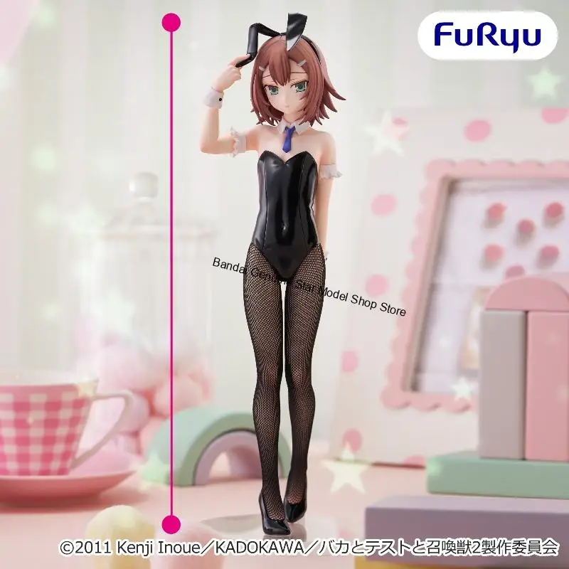 Фото В наличии оригинальная фигурка FuRyu BiCute Bunnies Baka and Test Summon The Beasts 28 см Хидэёси Киношита, аниме-игрушка из ПВХ. №2