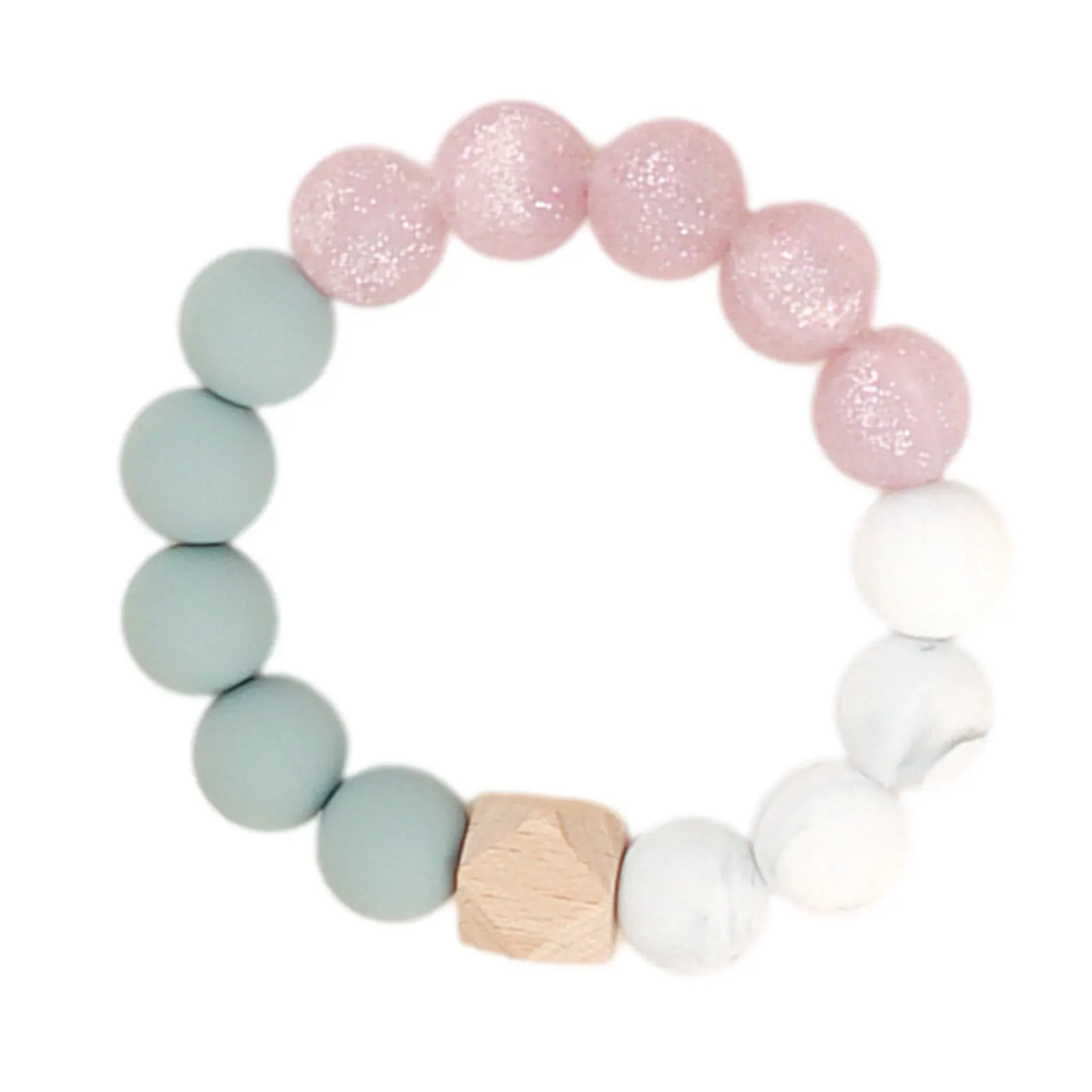 

Silicone Key Rings Bracelet Beaded Silicone Keychain Keyring Bracelet Unique Beaded Bangle Key Chains For Women With Leather