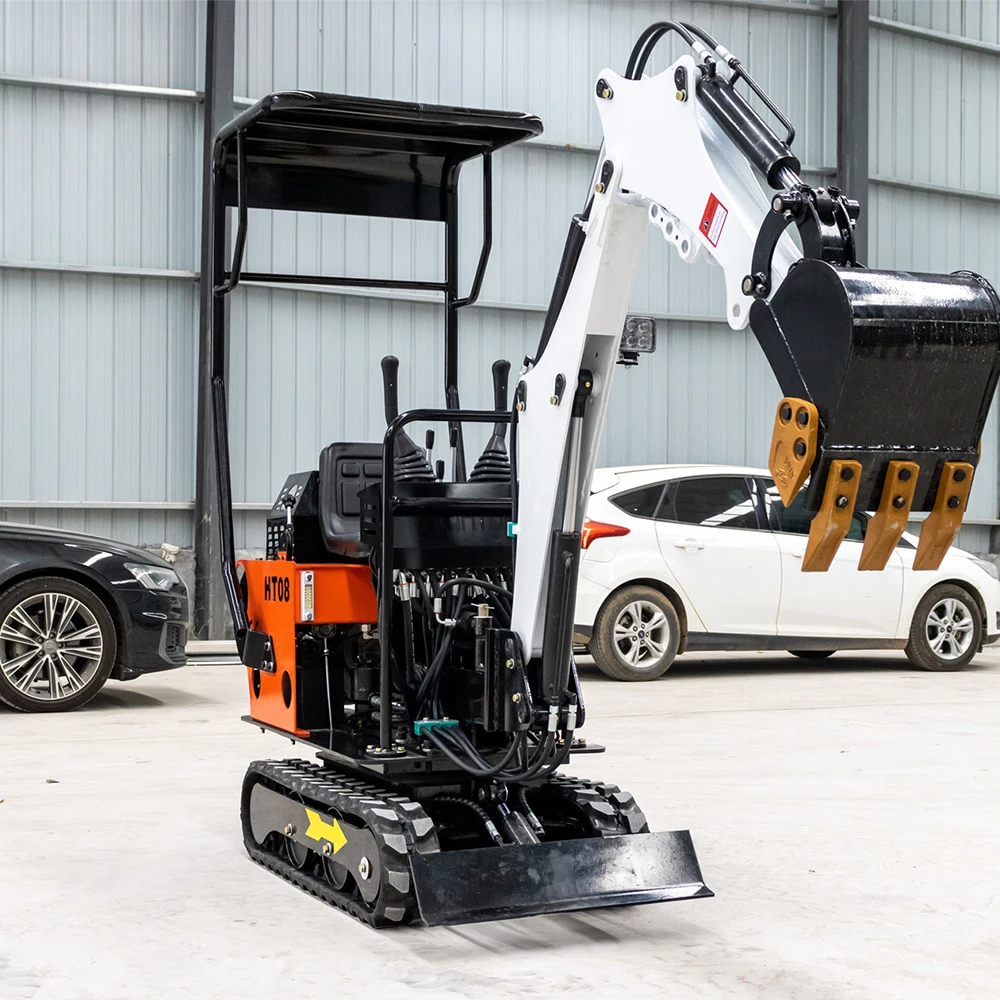 Digger HT08 One Year Warranty Micro Bagger With Rubber Track /Euro 5 Standard Koop Engine Mini Excavators