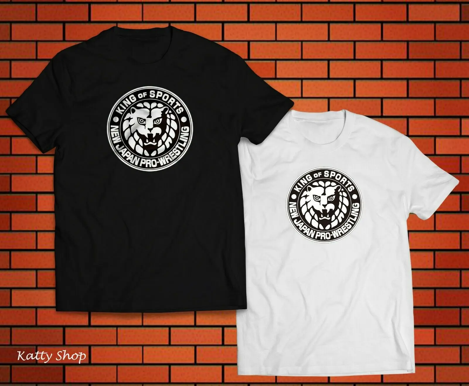 

New Design New Japan Pro Wrestling 2 Black White T-Shirt Variations