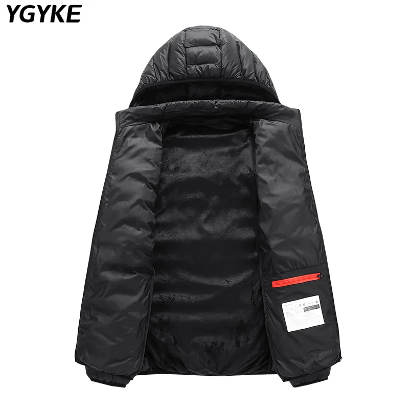 Men's Winter Warm Heated Jacket Outdoor Sports Casual Jacket Zip Hooded Jacket Fashion Comfortable Men's Jacket