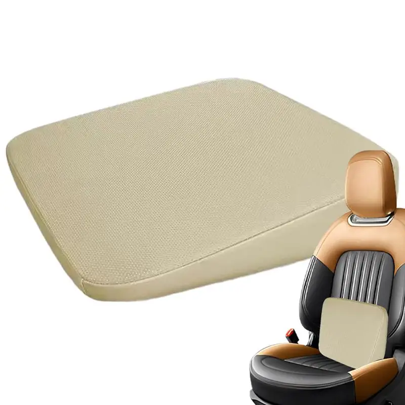 

Car Seat Cushion Pad Skin-Friendly Short People Driver Seat Booster Ergonomic Sloping Seat Cushion car interior accessories